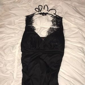 Body con lace front dress